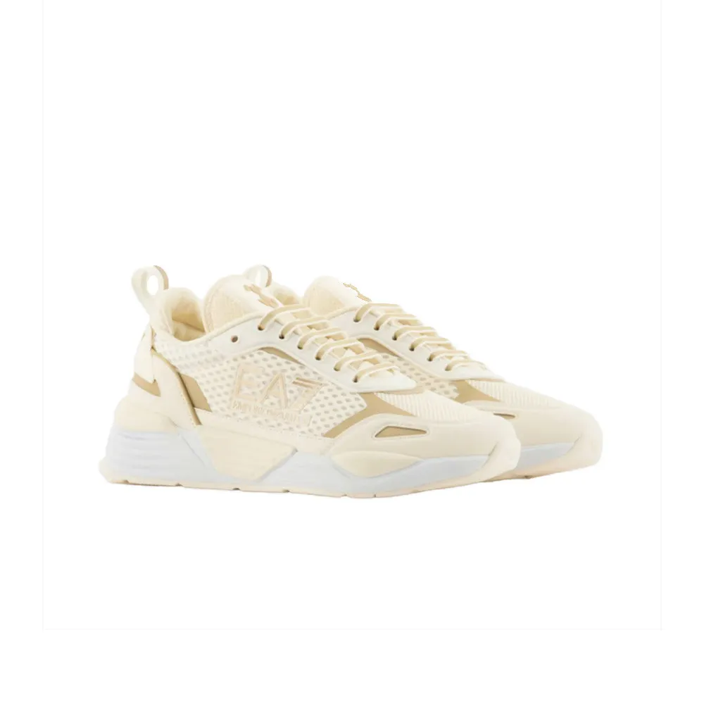 Sneakers EA7 Emporio Armani X8X159 XK379 T666 Color Beige y Oro