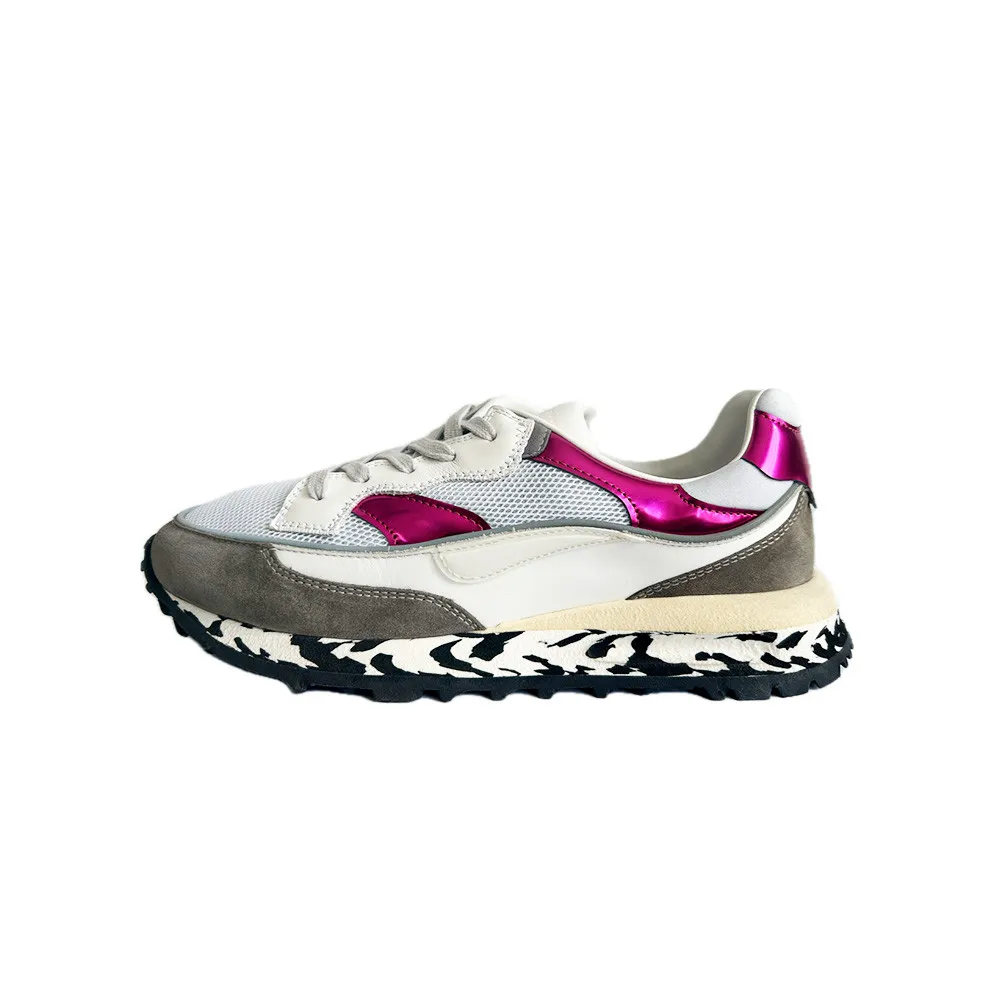 Sneakers Hidnander THREEDOME 038 Color Blanco y Fucsia