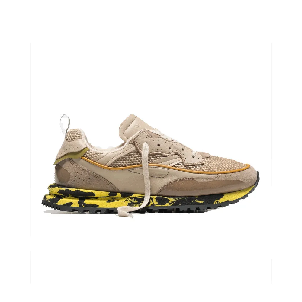 Sneakers Hidnander THREEDOME ZERO 176 Color Beige y Amarillo