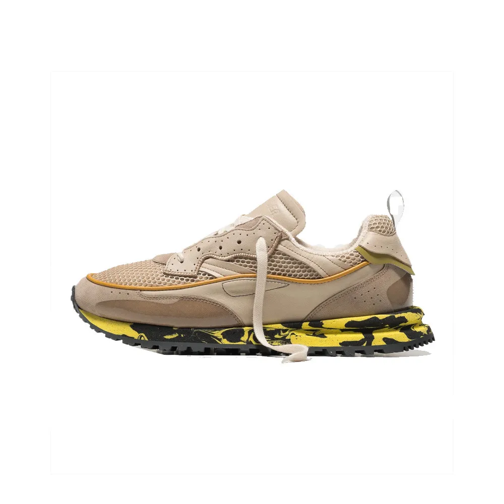 Sneakers Hidnander THREEDOME ZERO 176 Color Beige y Amarillo