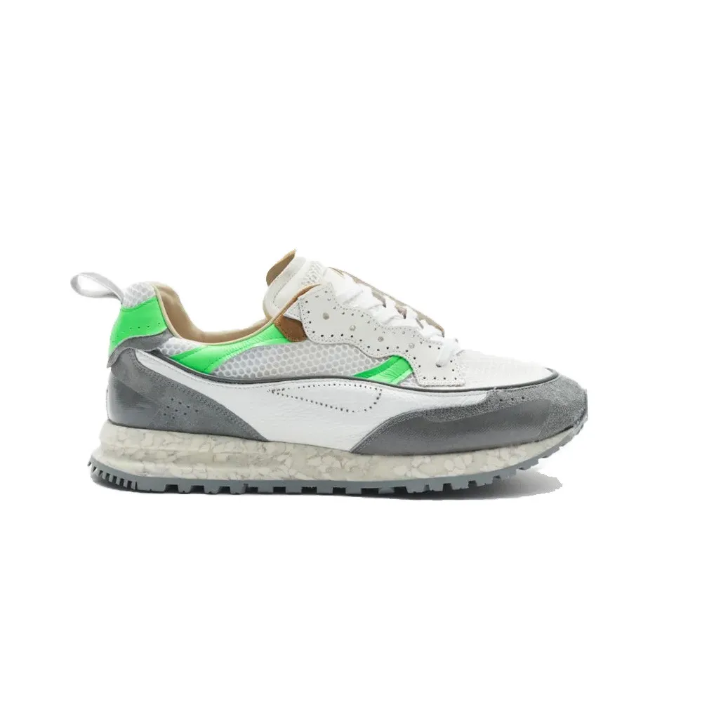 Sneakers Hidnander THREEDOME ZERO 252 Color Blanco y Fluor