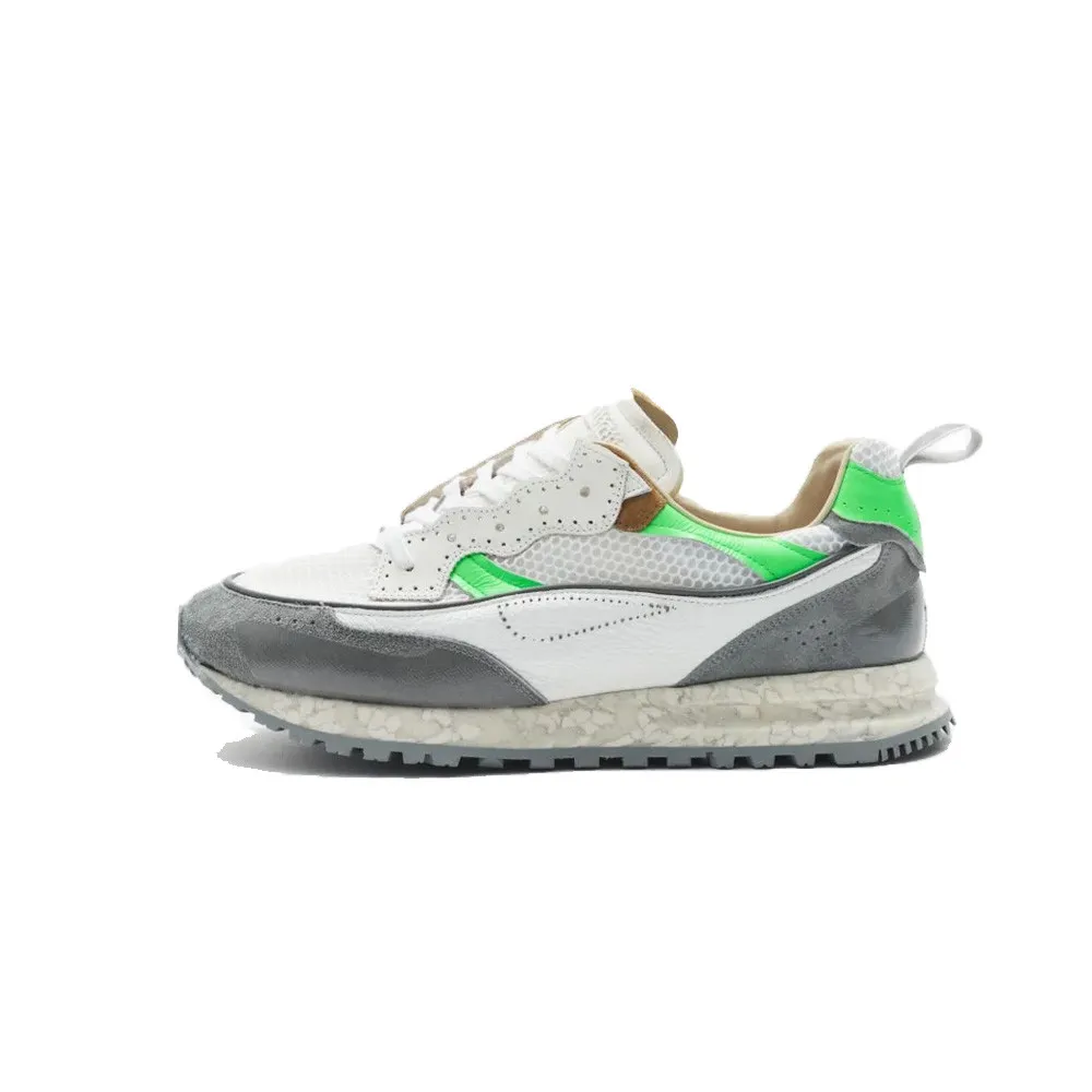 Sneakers Hidnander THREEDOME ZERO 252 Color Blanco y Fluor