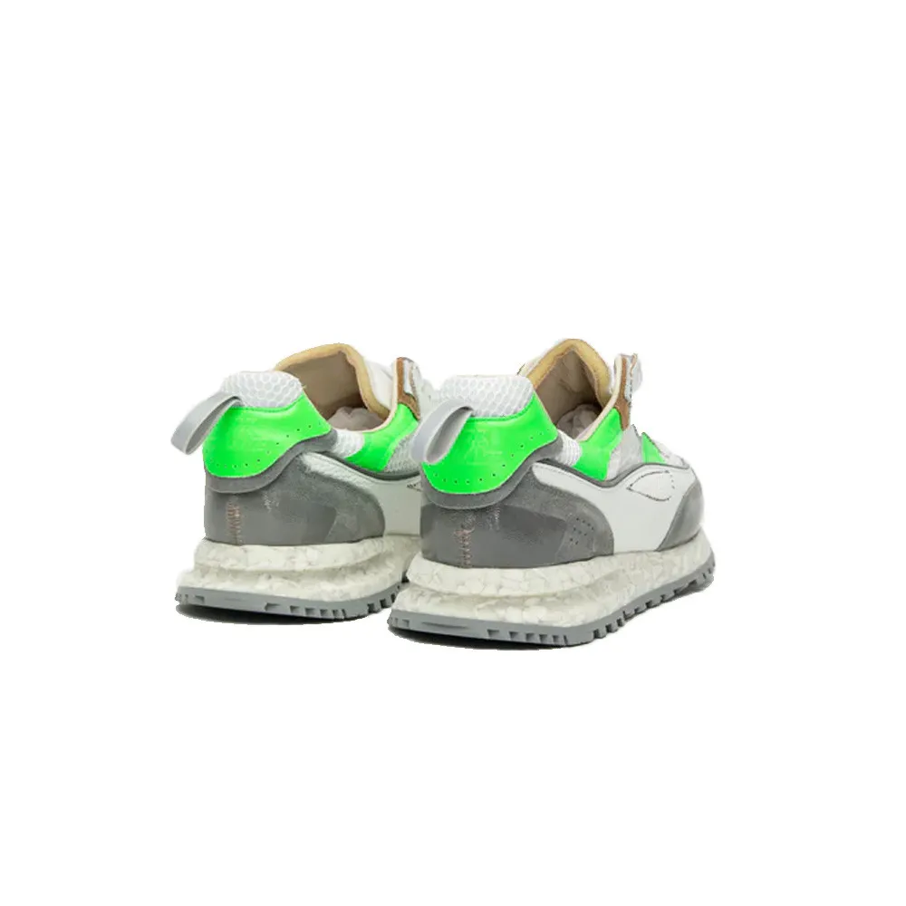 Sneakers Hidnander THREEDOME ZERO 252 Color Blanco y Fluor