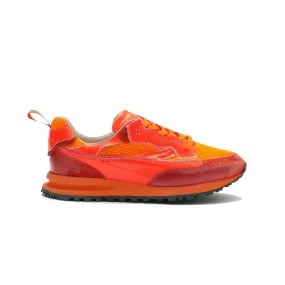 Sneakers Hidnander THREEDOME ZERO 312 Color Naranja y Rojo Fluor