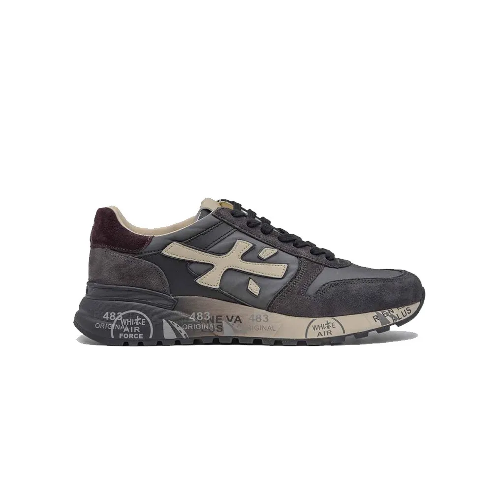 Sneakers Premiata Mick 6872 Color Gris y Negro