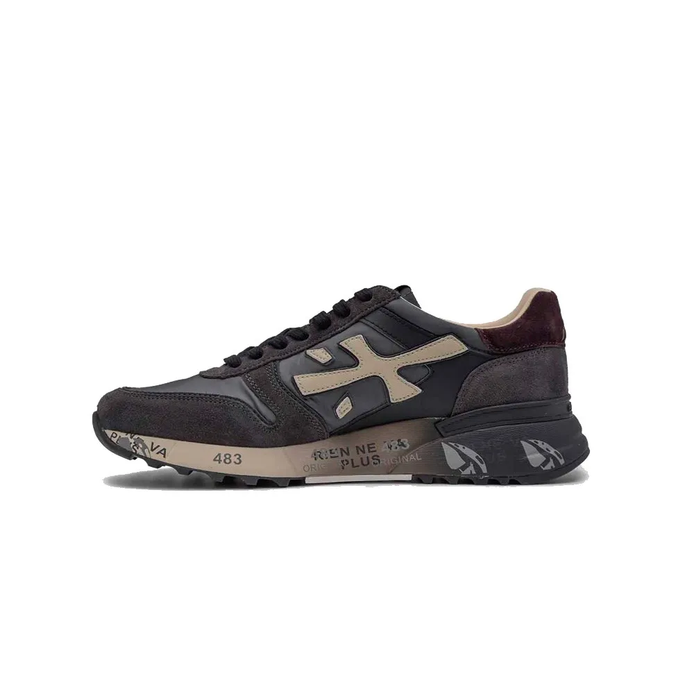 Sneakers Premiata Mick 6872 Color Gris y Negro