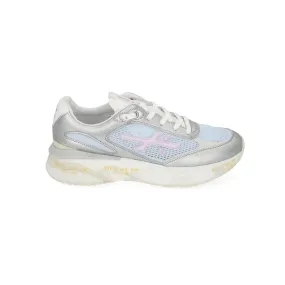 Sneakers Premiata MOERUND 6735 Color Plata y Celeste