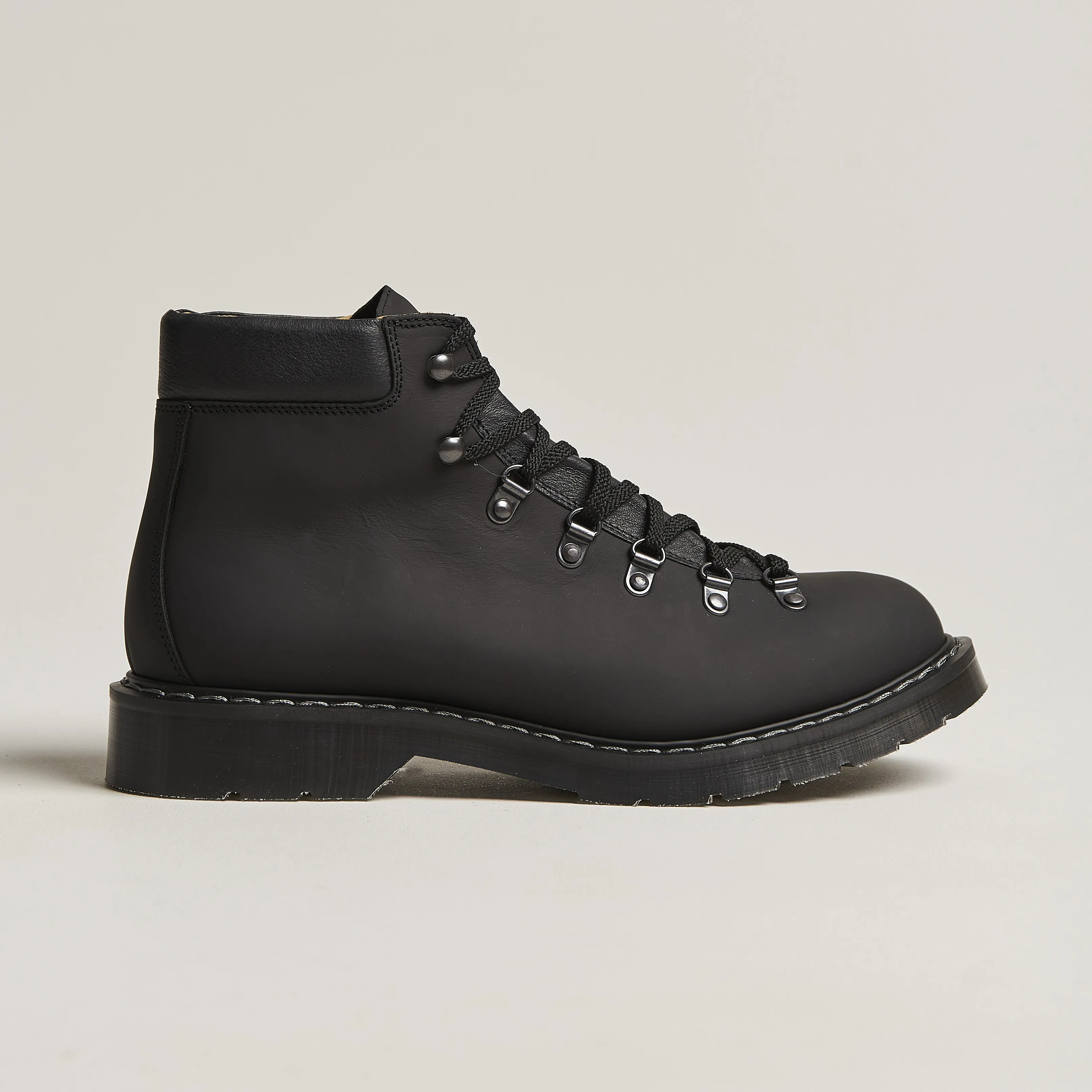 Solovair Urban Hiker Boot Black Waxy