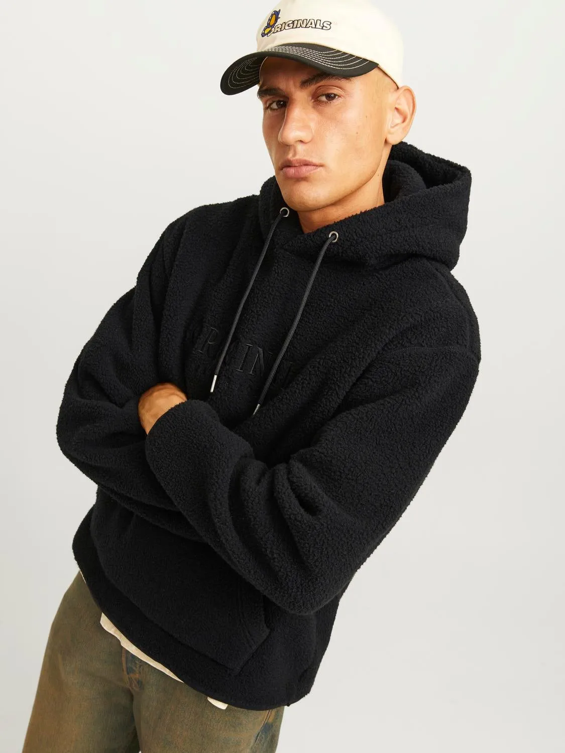 Sudadera de polar Estampado | Negro | Jack & Jones®