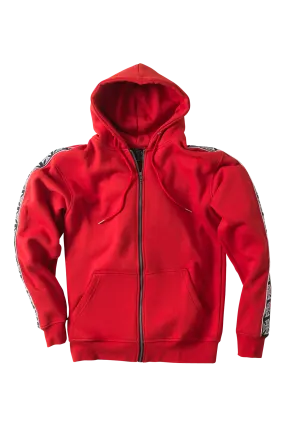 Sudadera West Coast Choppers Taped Zip Roja 