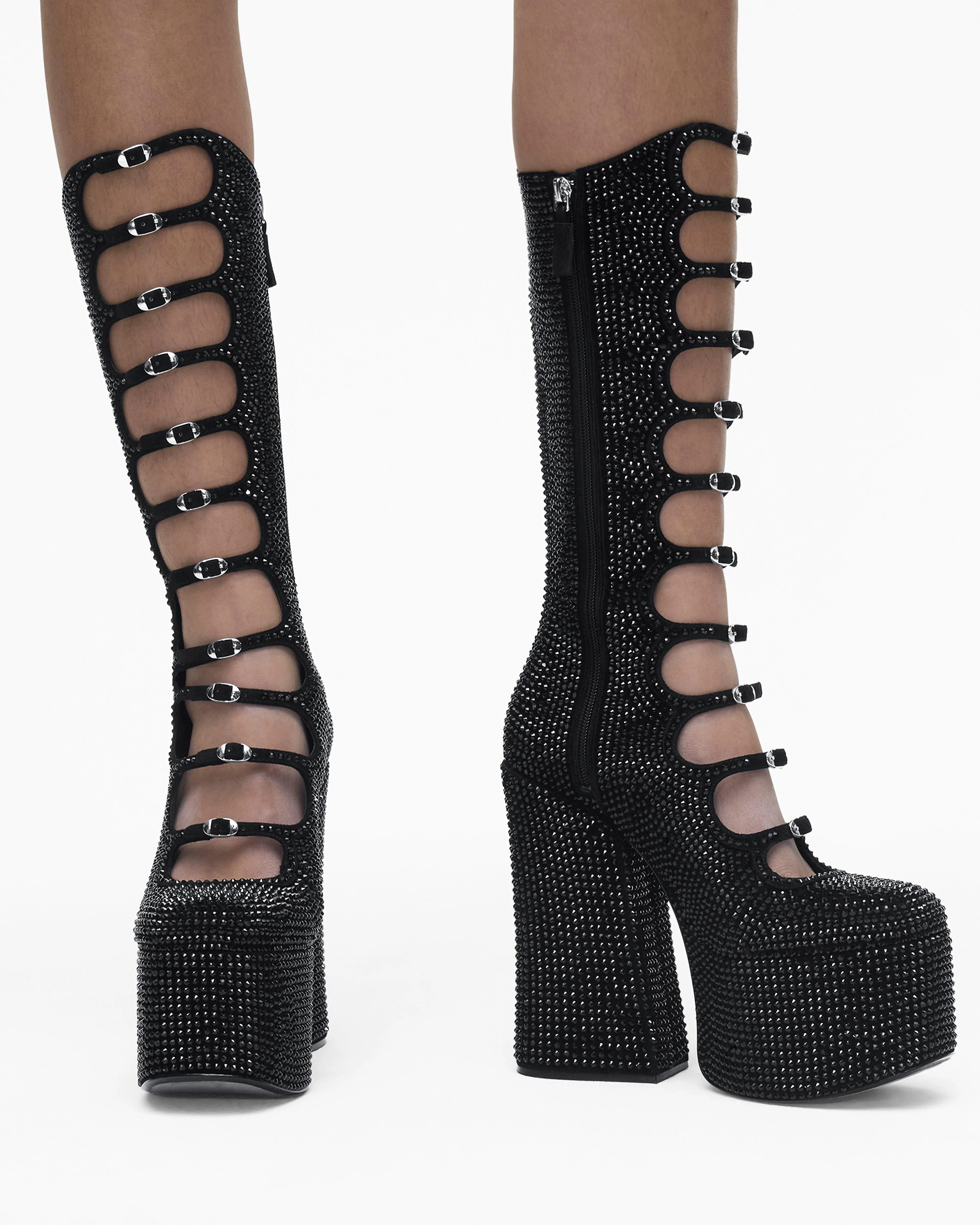 The Rhinestone Kiki Knee-High Boot