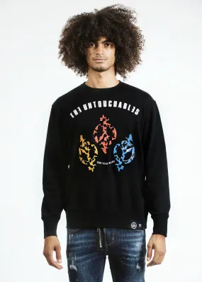 THE UNTOUCHABLES Sudadera  Three Peace  color negro