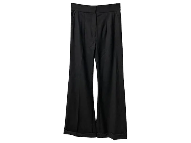 Traje pantalón Escada Black Stone en lana negra Negro 