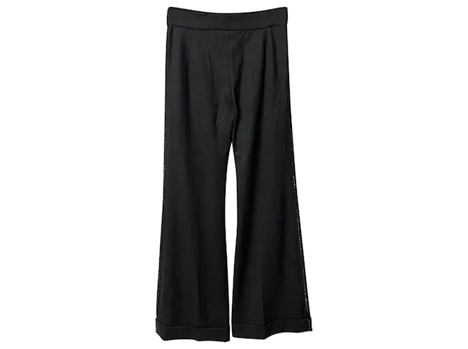 Traje pantalón Escada Black Stone en lana negra Negro 