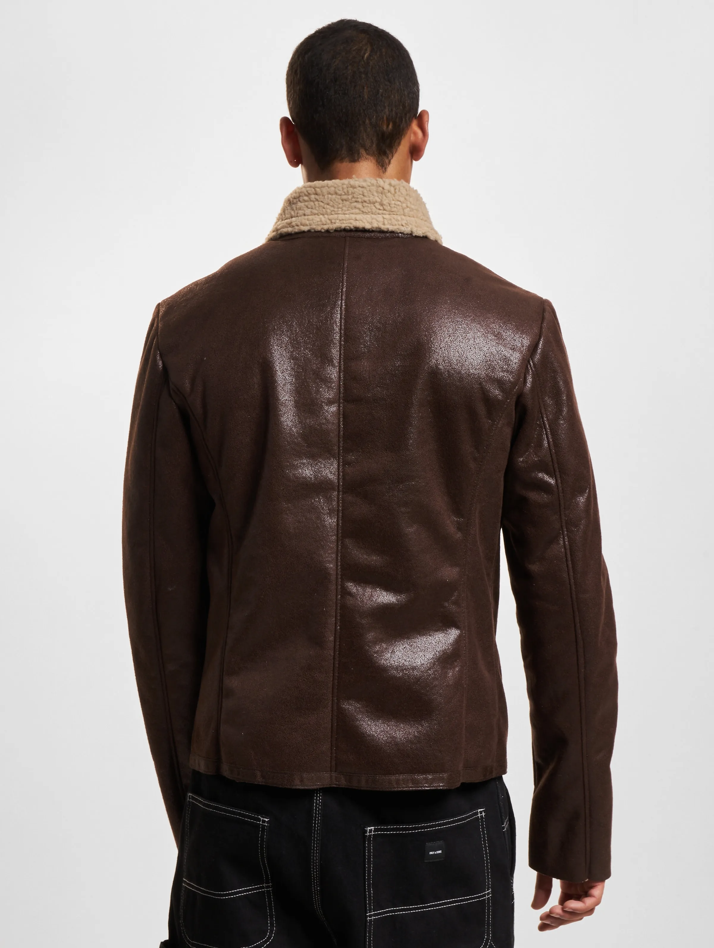 VSCT Clubwear Sheepskin Biker Jacket