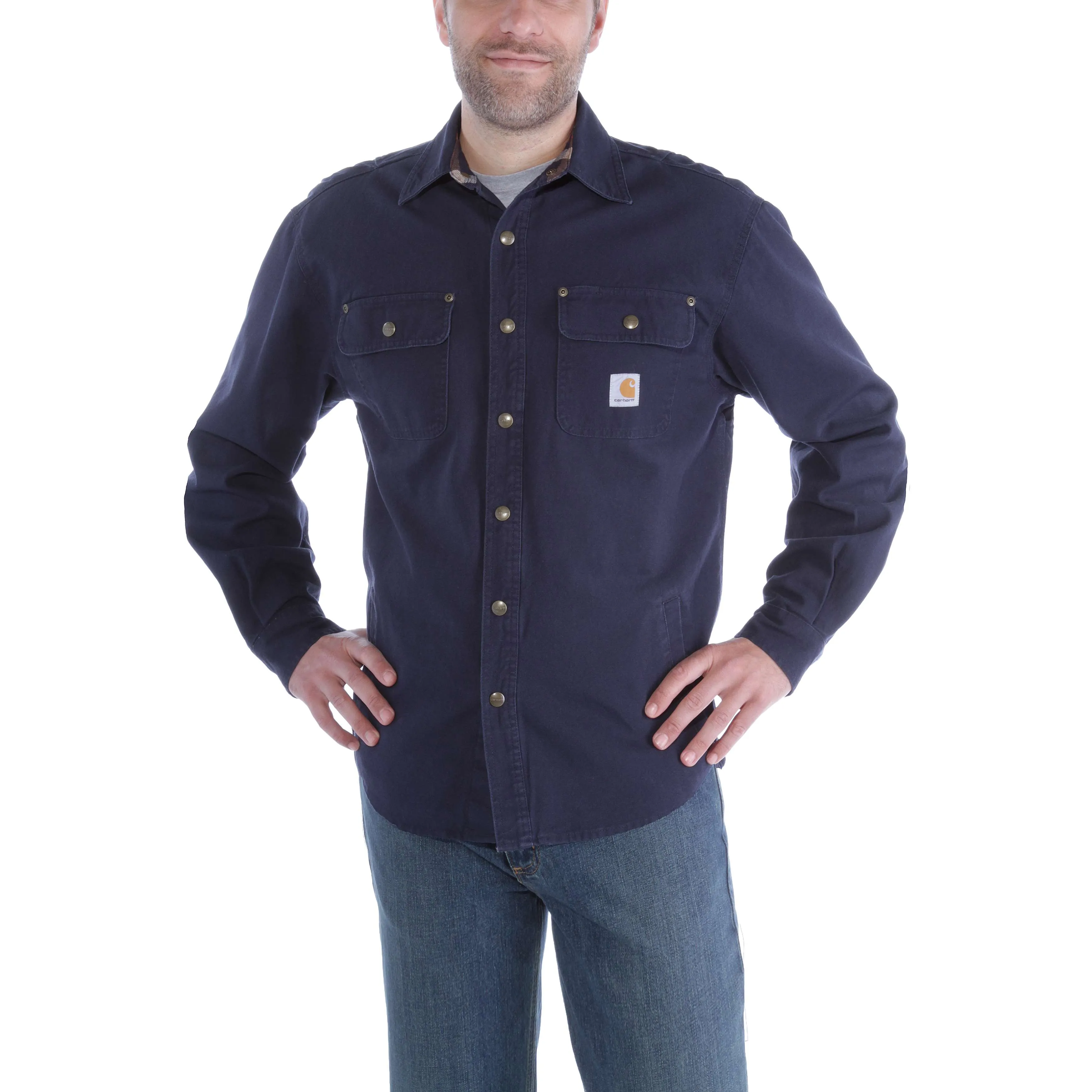 Weathered Canvas Shirt Jacket