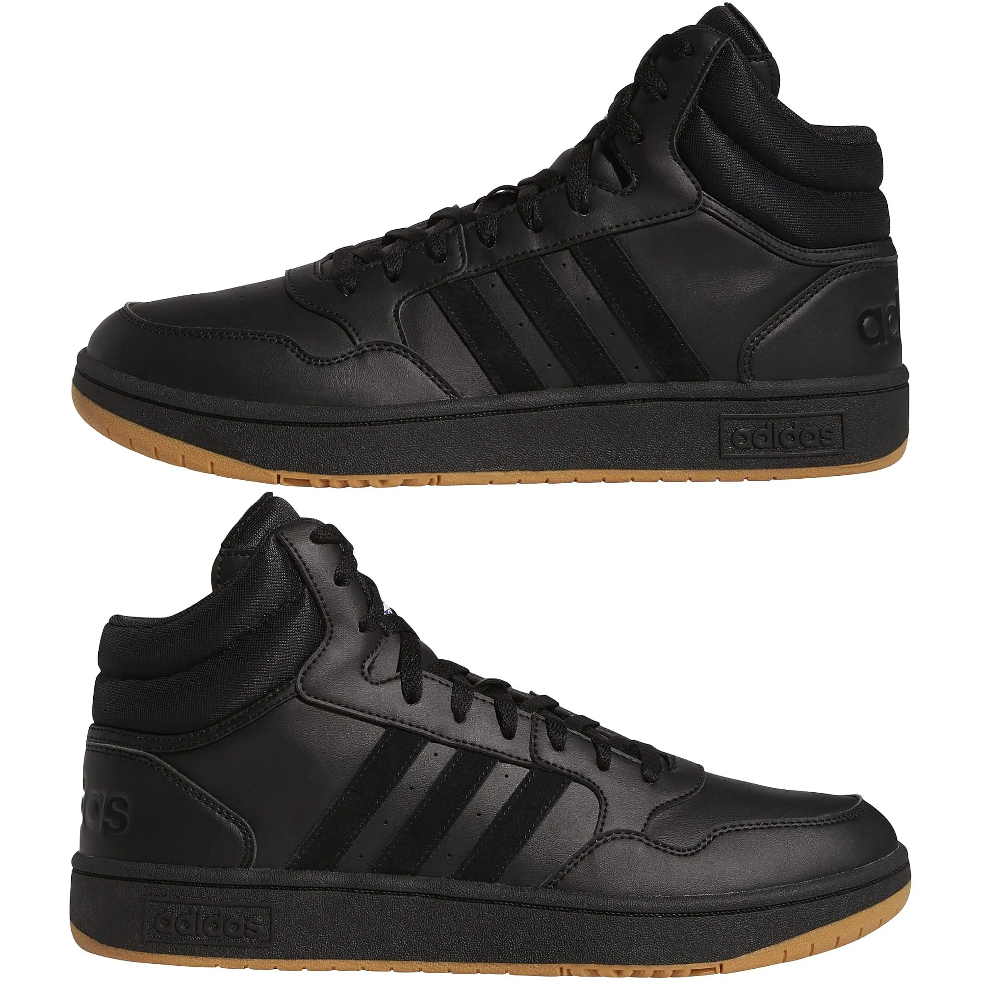 zapatos adidas Performance Hoops 3.0 Mid - Core Black/Core Black/Cloud White - men´s