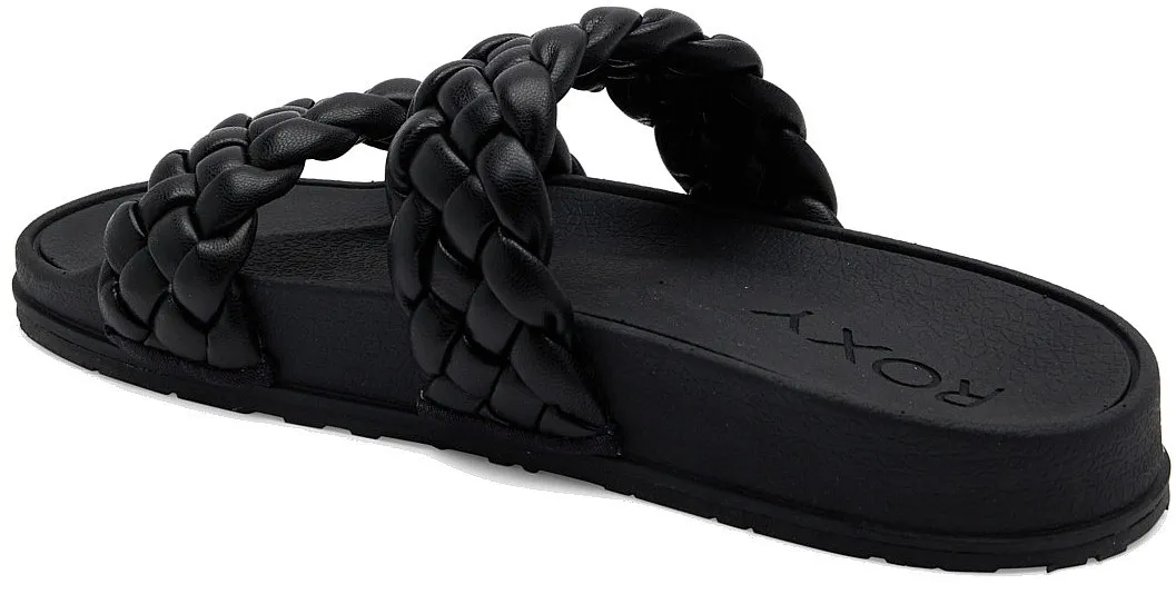 zapatos Roxy Slippy Braided - BLK/Black - women´s