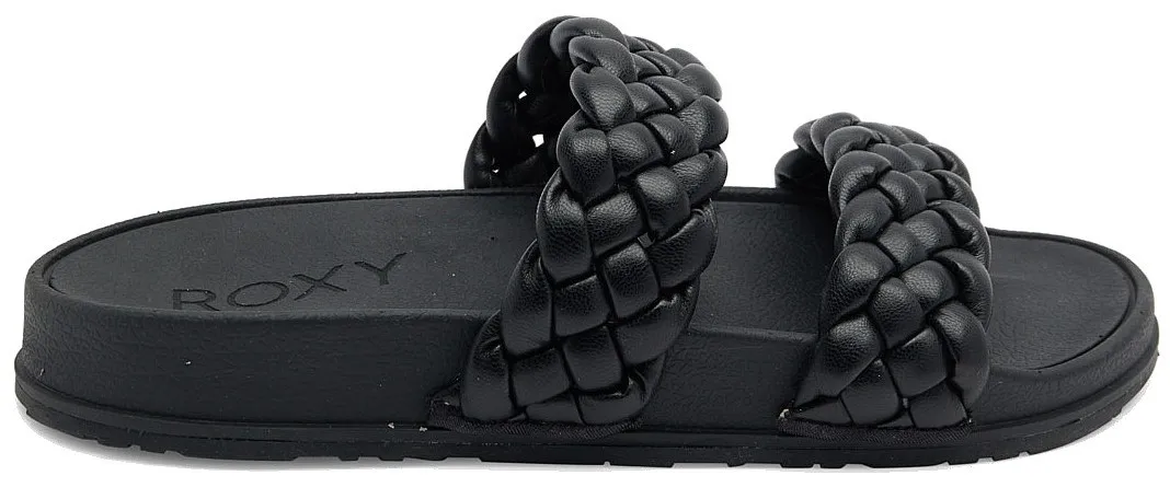 zapatos Roxy Slippy Braided - BLK/Black - women´s