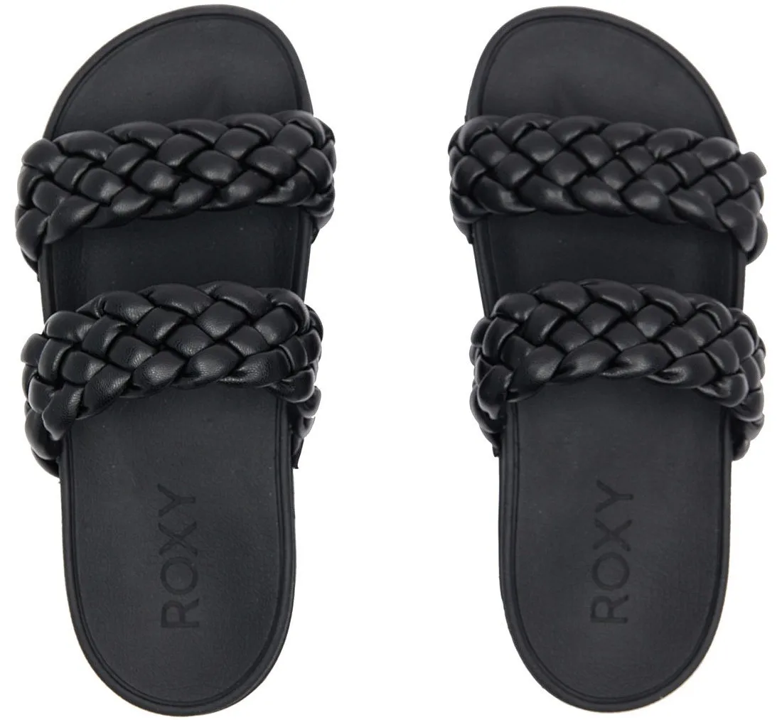 zapatos Roxy Slippy Braided - BLK/Black - women´s