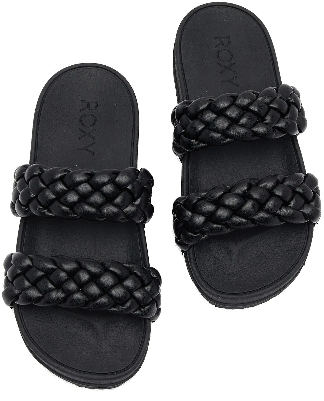 zapatos Roxy Slippy Braided - BLK/Black - women´s