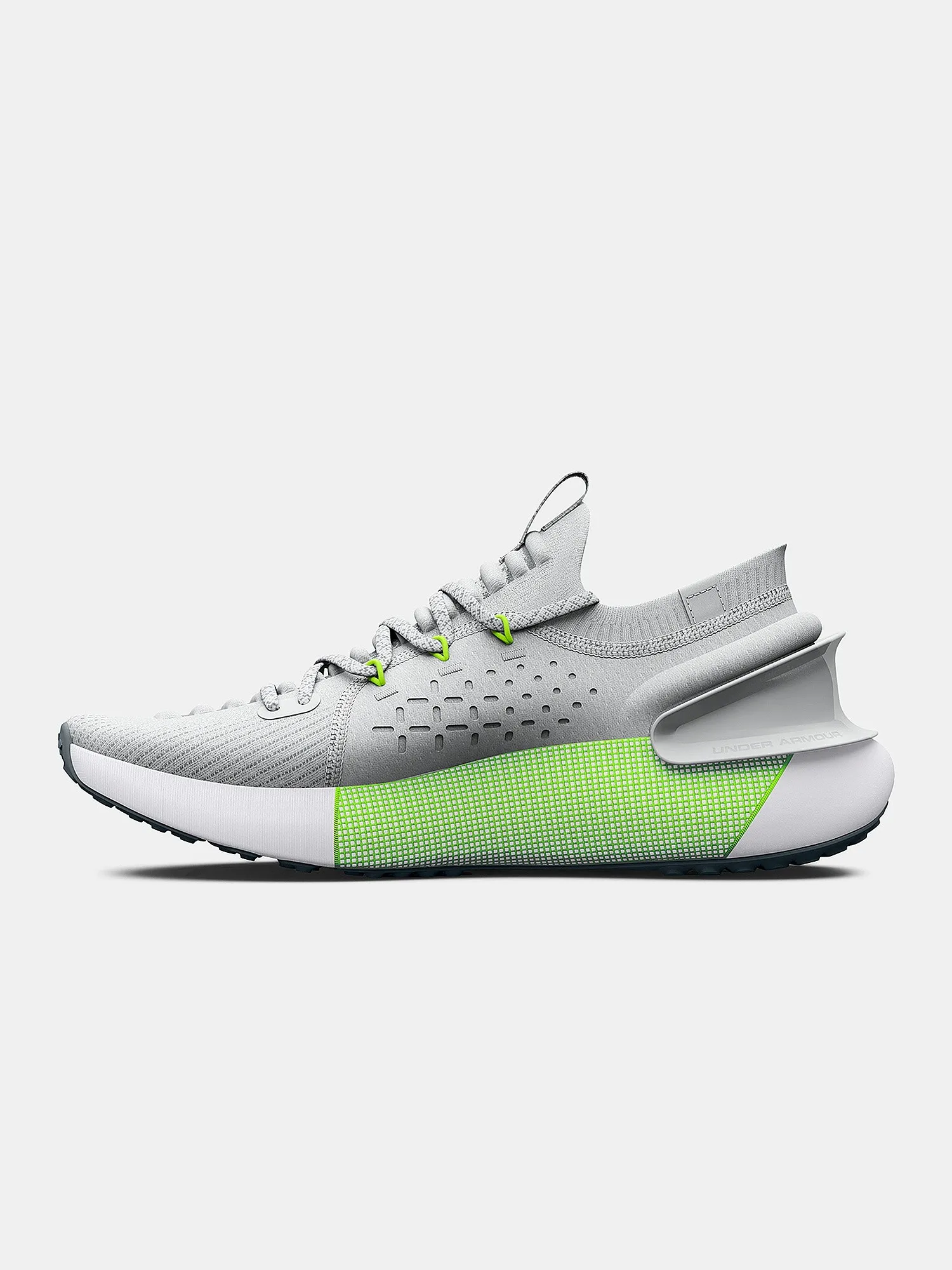 zapatos Under Armour Hovr Phantom 3 - Gray Mist/Lime Surge - men´s