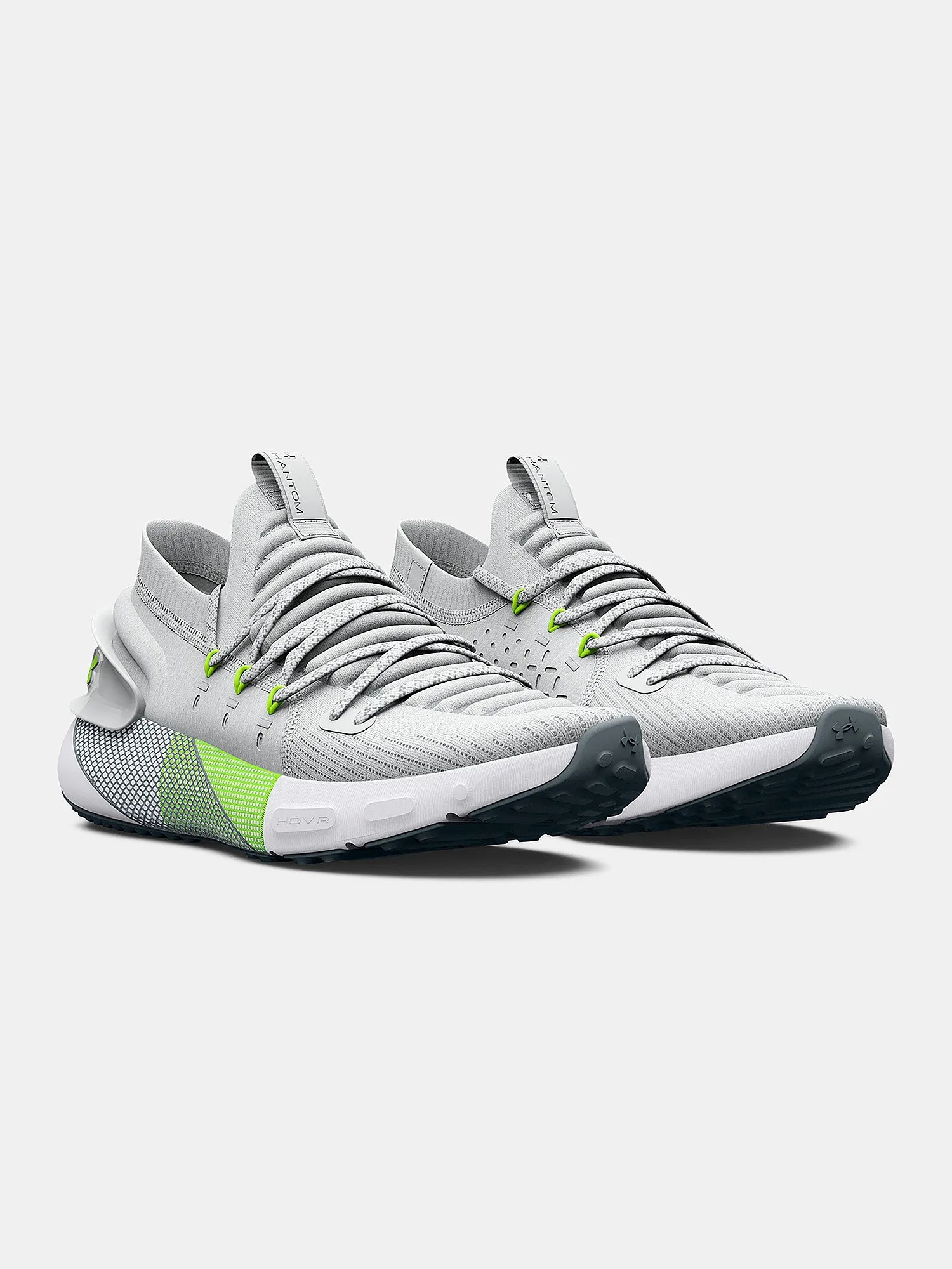 zapatos Under Armour Hovr Phantom 3 - Gray Mist/Lime Surge - men´s