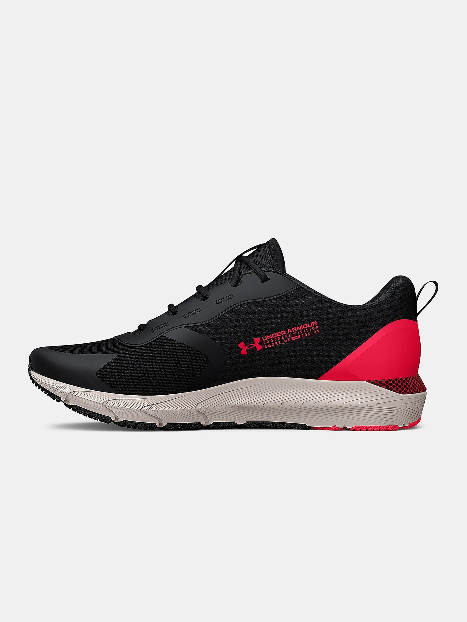 zapatos Under Armour Hovr Sonic SE - Black/Radio Red - men´s